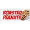 Signmission ROASTED PEANUTS BANNER SIGN fresh hot salted jumbo nut boiled georgia B-120 Roasted Peanuts - alternate 1